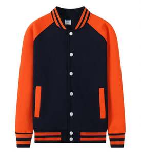 Sweatshirts à col montant Offre Spéciale pour hommes Vestes universitaires en polaire Vestes de baseball brodées personnalisées Oem avec logo - Product Image 4