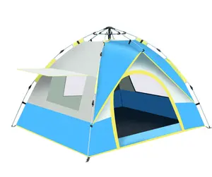 outdoor 2-4 people thickened rainproof double-layer fishing automatic opening Outdoor Camp tent