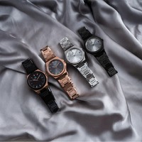 Montre à quartz analogique élégante et lumineuse en acier inoxydable, verre saphir, résistante à l'eau 3ATM, 32 mm, 18 mm, mouvement japonais Miyota, pour femme
