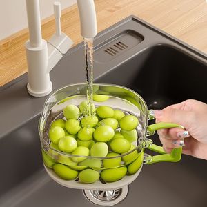 Panier égouttoir à fruits anti-poussière avec système de vidange dissimulé, extensible et épaissi - Product Image 3