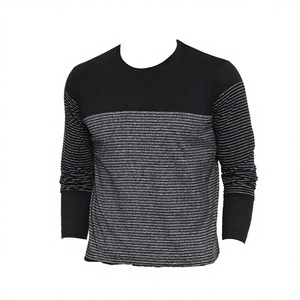 Pull tricoté respirant en polyester/coton pour homme grande taille 3XL - Col rond chaud pour l'automne (style décontracté et ample) - Product Image 3