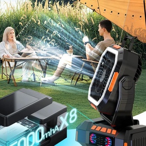 Ventilador Inteligente con Ahorro de Energía, 40000mAh, Modo LED, Portátil para Acampar al Aire Libre, Ventilador Colgante - Product Image 3