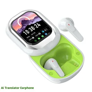 Écouteurs TWS Traduction IA Transfrontalière, Casque Sans Fil Sport <span class=keywords><strong>Bluetooth</strong></span>, Couvercle Coulissant, Conception Tactile Anti-Bruit - Product Image 4
