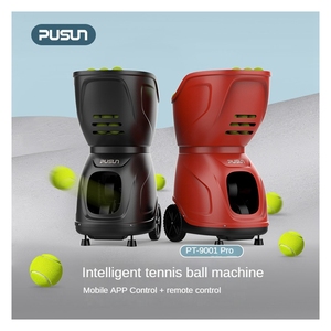 Máquina Lanza Pelotas de Tenis Automática PUSUN PT-9001 Pro, Control Remoto por Aplicación, Velocidad y Ángulo de Rotación Ajustables, Equipo de Entrenamiento Portátil - Product Image 1