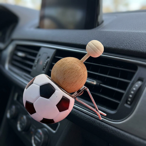 Football-shaped air freshener bottle <b>Car</b> air vent clip bottle New style air freshener Empty football-shaped bottle - Product Image 2
