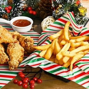 Custom Logo Food-Grade Hamburger Oil-Proof Deli Packaging Grease Proof Wrap Fries Fast Food Greaseproof Paper - Product Image 6
