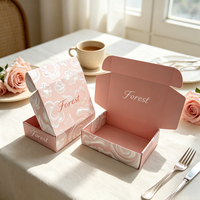Caja de Envío con Diseño Estético Forest Packing, Impresa Personalizada, de Papel Corrugado Ecológico, para Regalos y Envíos de Pequeñas Empresas