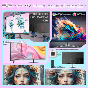 Moniteur <span class=keywords><strong>PC</strong></span> Gaming et Bureautique Commercial 32 Pouces 4K 3840x2160 VA <span class=keywords><strong>Plat</strong></span> CVTE HDMI DP HDCP 12V VESA Écran d'Affichage Statique - Product Image 2
