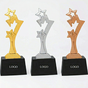 Attractive Star Trophy with Laser Engraved Design and UV Printing for Employee Recognition Programs Portable Promotional Use - Product Image 1