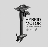Moteur électrique professionnel 12V 24V pour pêche à la traîne, avec poignée, support de fixation à arbre long, système de propulsion hybride pour kayak