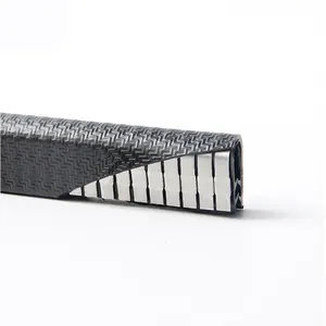 Plastic Sharp Edge abdeckung Strip mit Metal 9x 6.5mm