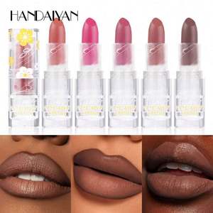 HANDAIYAN Rouge à lèvres hydratant longue tenue, effet mat, anti-transfert, 12 couleurs, design ajouré, maquillage cosmétique - Product Image 3