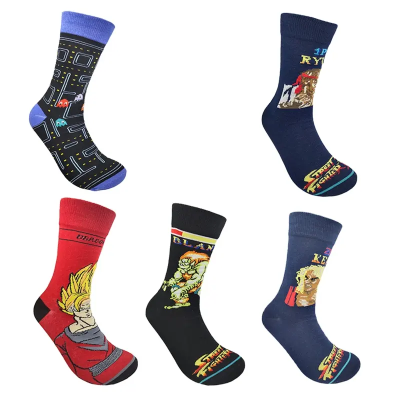 Socksmate-Calcetines de boxeo de cobre para hombre, medias a juego, Juegos de ordenador, anime, barre