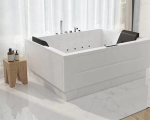 Baiyao 2 Pessoas Bolha de ar Cachoeira Yacusi Jet Whirlpool Banheira Ice Bath Indoor Spa Acrílico Hidro Jacuzzier - Product Image 4