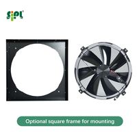 Ventilador Axial de 14'' con Energía Solar para Ahorro de Energía, Ventilación de Pared para Fábricas y Talleres, Extractor de Aire Caliente