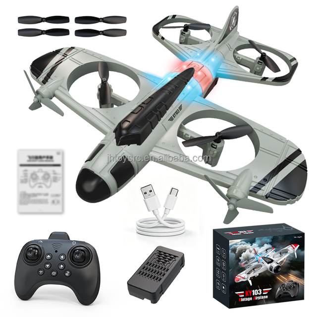 2.4G RC Plane EPP Foam Airplane Toy 360 Rolling Stunt Speed Switch One Key Landing Altitude Hold Remote Control Quadcopter Drone