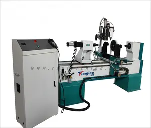 High Stability 4 axis CNC Automatic Wood Turning Lathe for Sale for wood spiral staircase