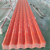 Nouvelle conception, grands matériaux de construction de style romain, tuiles en PVC Teja, tuiles en plastique PVC, feuilles de PVC pour toiture, toiture en résine synthétique