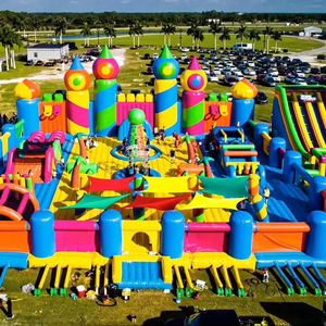 Custom Factory <b>Inflatable</b> Space Theme Park <b>Games</b> Obstacle Course Large Trampoline Park <b>Inflatable</b> Trampoline Park Custom Factory - Product Image 1