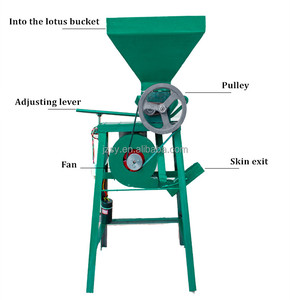 Sản lượng cao nghề khô hạt giống Sen da bóc vỏ Peeler Remover máy/cứng hạt sen hull bắn phá thiết bị - Product Image 2