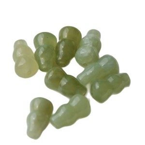 Perles de gourde en jade Xiuyan naturel 8x14mm pour la fabrication de bijoux, perles en vrac, accessoires DIY - Product Image 5