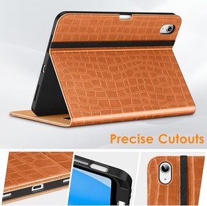 Cá sấu Wallet trường hợp đối với <span class=keywords><strong>iPad</strong></span> 10th Gen 2022 đối với <span class=keywords><strong>iPad</strong></span> 10.9 "da thông minh Folio bìa với chủ bút chì và dây đeo tay - Product Image 2