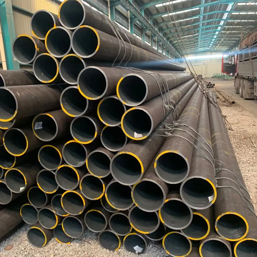 Tubo de acero cuadrado de carbono sin costura y tubos y aceite ASTM a53 a106 tubo de acero negro sin costura