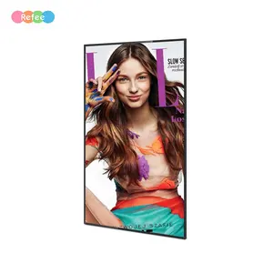 Quảng cáo thương mại treo màn hình 4K LCD quảng cáo Máy nghe nhạc quảng cáo Wall Mount màn hình Android video tường hiển thị kỹ thuật số biển