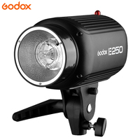 Kit d'éclairage de studio Godox E250 250w avec support et sac pour boîte à lumière, ensemble d'éclairage vidéo, lumière stroboscopique de studio photo 110v/220v