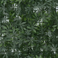 50*50cm résistant aux ultraviolets et ignifuge extérieur décoratif buis artificiel vert feuille d'érable panneau mural haie