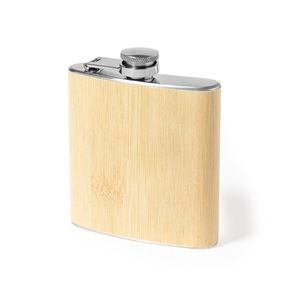 Bamboo Pattern Stainless Steel Hip Flask 170Ml Customized Logo Business Drinkware With <b>Gift</b> <b>Box</b> Eco-Friendly Portable - Product Image 1