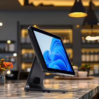 Terminal de software de pantalla táctil todo en uno de 15 pulgadas Caisse Enregistreuse POS Systems para tienda minorista