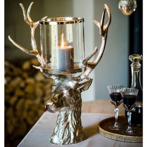 2025 Deer Stag portavelas para centros de mesa decoración 2024 nuevo diseño vajilla moderna portavelas soportes - Product Image 6