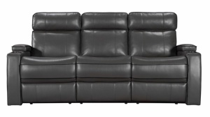 Canapé électrique moderne à double alimentation 3 + 2 inclinable avec prise pour lampe de lecture Console de théâtre et accoudoir de rangement pour la maison et le bureau - Product Image 2