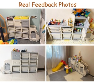 Meuble d'angle personnalisable, en plastique, grande taille, amovible, pour enfants, armoire, rangement de jouets, chambre à coucher, 1 pièce - Product Image 3