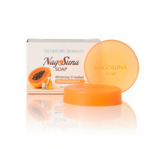 NAGOSUNA <span class=keywords><strong>Savon</strong></span> d'aromathérapie à la papaye de style tropical, <span class=keywords><strong>savon</strong></span> corporel blanchissant et hydratant de luxe personnalisé - Product Image 4