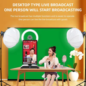 มาใหม่15.6นิ้ว HD 2K อุปกรณ์สตรีมสดจอแอลซีดีทัชสกรีน Facebook INS สมาร์ทเดสก์ท็อปถ่ายทอดสดได้ทั้งหมดในเครื่องเดียว