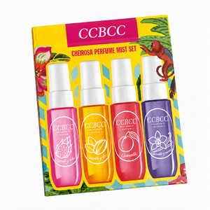 Tropical Fragrance <b>Perfume</b> Mist 4pcs <b>Set</b>, Long Lasting Body Scent Spray <b>Mini</b> Travel Size Fragrance Collection - Product Image 4