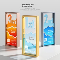 Trophées Métalliques Personnalisés Écologiques, Plaques Créatives en Acrylique Thème Sportif, Récompenses pour Employés Exceptionnels, Trophées de Compétition