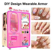 Máquina expendedora automática de arte de uñas DIY al por mayor, solución de autoservicio sin personal para áreas de alto tráfico