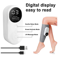 Masseur à compression d'air sans fil pour jambes et mollets avec chaleur intégrée, batterie au lithium pour la circulation corporelle