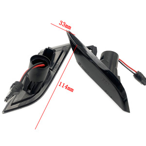 Intermitentes Laterales para Volkswagen Transporter VI T6, Carcasa Negra, Luz Amarilla, Pieza OEMW PZ658 - Product Image 2