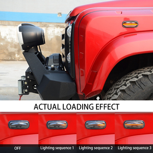 2X Đèn LED Báo Hiệu Bên Hông Màu Hổ Phách Đèn Báo Hiệu Lặp Lại Cho Land Rover Land Rover Discovery <span class=keywords><strong>2</strong></span> 99-04 Defender Freelander 1 02-05 - Product Image 4