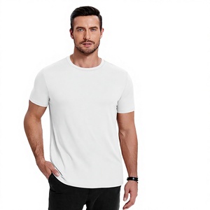 Men Solid Color Crew Neck Short Sleeve T Shirt Premium Soft Cotton Basic Casual Daily Wear <b>Tees</b> For Wholesale Stock Available - Product Image 4