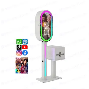 Party Rental Mirror Photo Booth Photobooth Case Selfie Service Kiosk Photo Machine Party Supplies Event Photo Booth With Printer