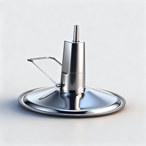 Base Redonda Cromada para Cadeira de Salão Hidráulica |   Bomba para Cadeira de Barbeiro |   Pedal de Elevação - Product Image 3