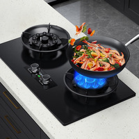Réchaud à feu intégré transfrontalier classe A disque magique ménage pliant Flip-Top Internet célébrité Double Flip-Up alimenté au gaz