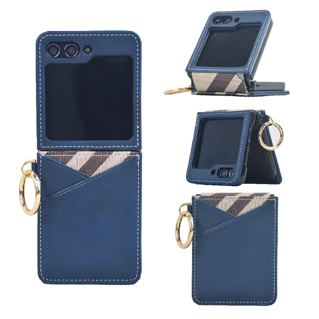 PU Leather Phone Case Cover With Card Holder Bags for Samsung Galaxy Zflip Moto Razr Huawei Pocket OPPO N3 FLIP VIVO X FLIP