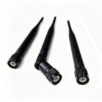 Antenne TNC en caoutchouc flexible droite ou à angle droit pour talkie-walkie, radio, WiFi, GSM, GPS, LTE – Antenne à gain élevé