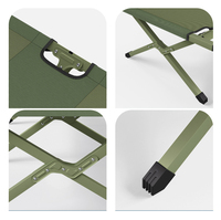 Lit de camping pliable réglable en fer et aluminium, étanche, portable, pour l'extérieur – Vente en gros à prix d'usine